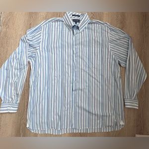 Paul‎ Fredrick|Button Up Dress Shirt|Striped|SZ XXLT